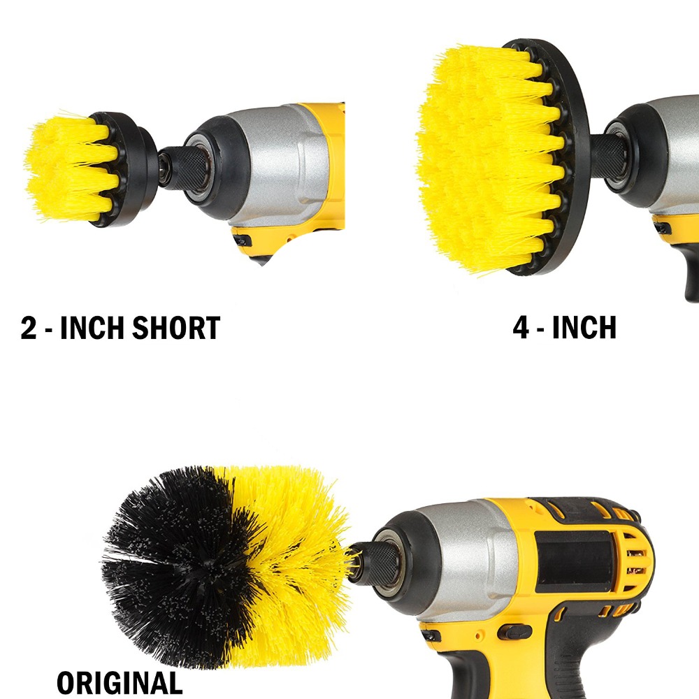 Drill Brush Scrubber Cleaning Kit (Set of 3)