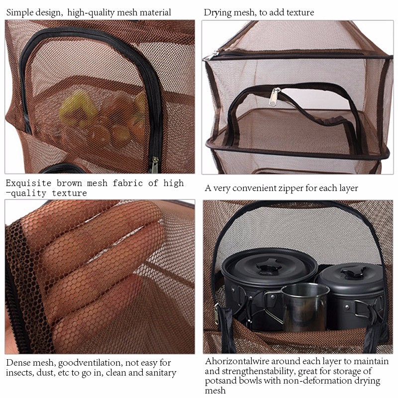 Mesh Hanging Organizer Storage Shelf