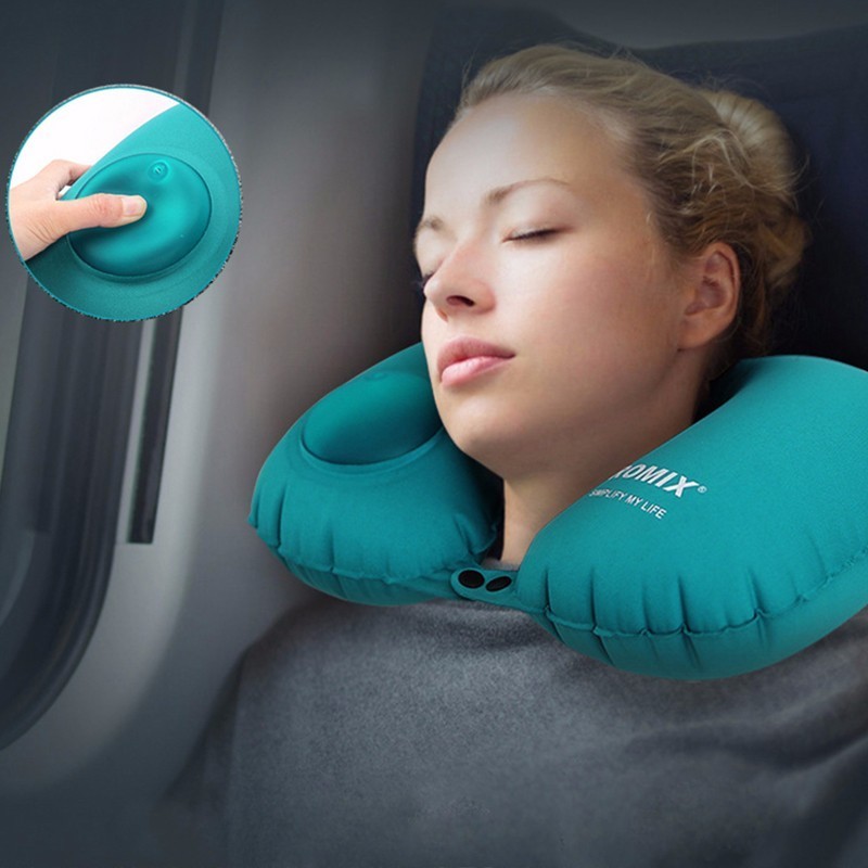 U-Shaped Inflatable Travel Pillow