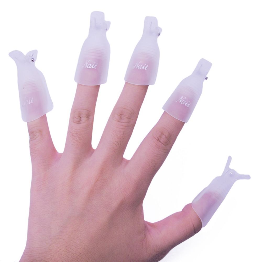 Gel Nail Polish Remover Nail Clips (Set of 10)