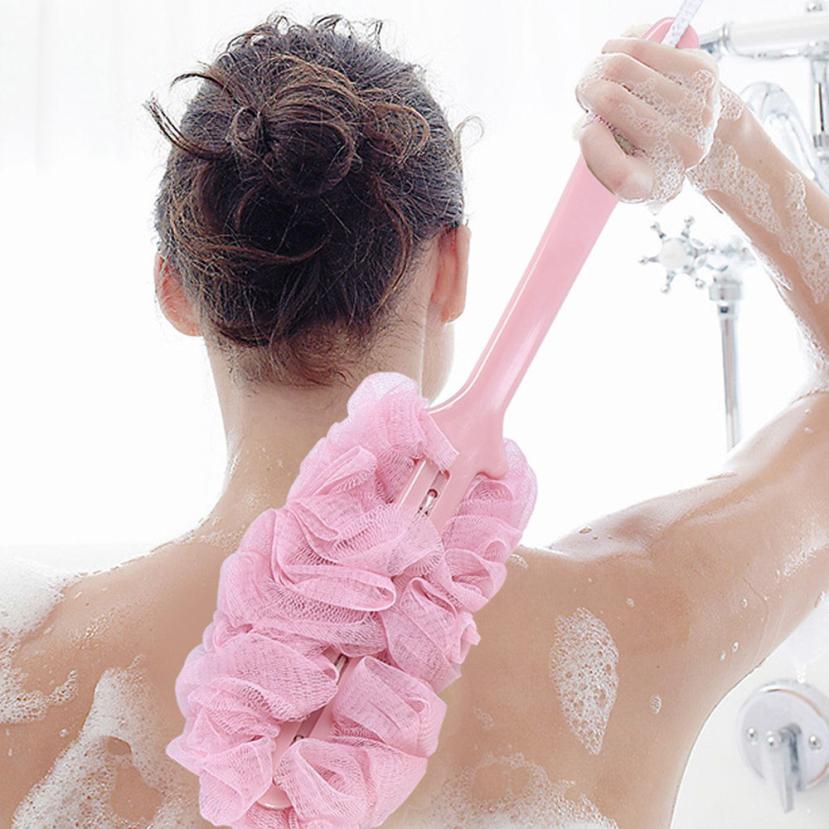 Body Brush Scrub Bath Brush Plastic Soft Mesh