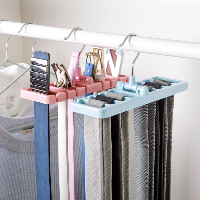 Belt Organizer and Closet Tie Hanger