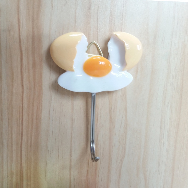 Kitchen Hooks Egg Shape Resin Decor