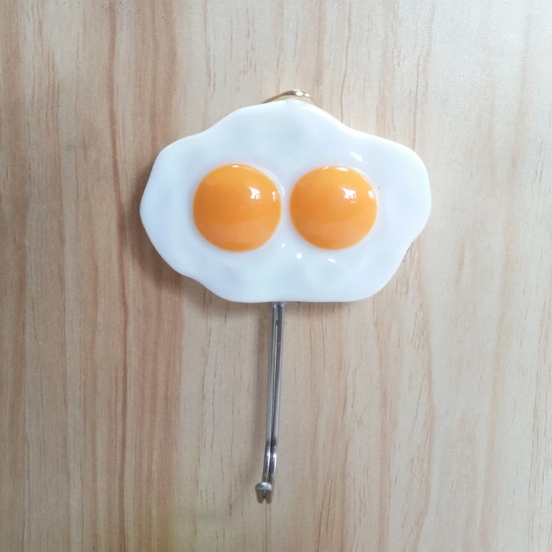 Kitchen Hooks Egg Shape Resin Decor