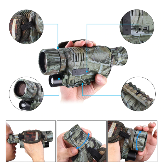 Monocular Infrared Night Vision Goggles