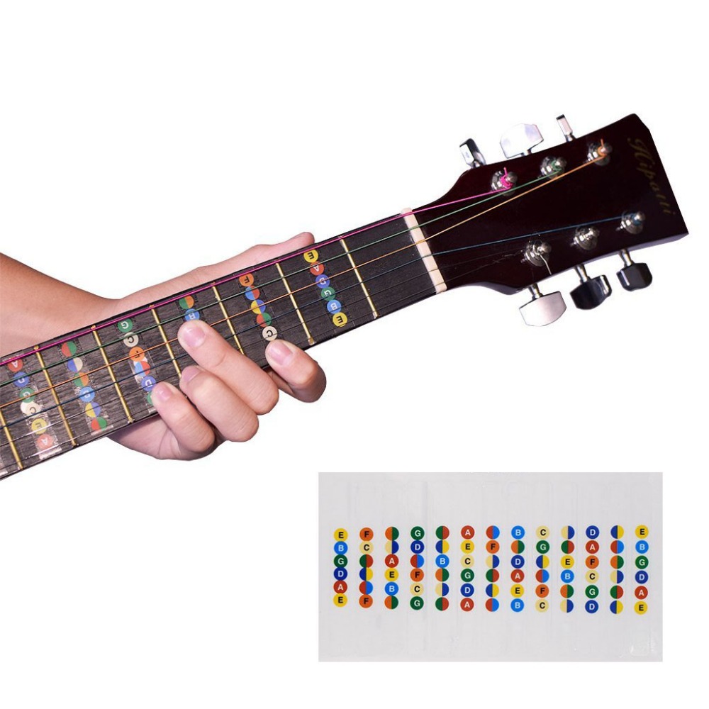 Guitar Fretboard Notes Label Stickers