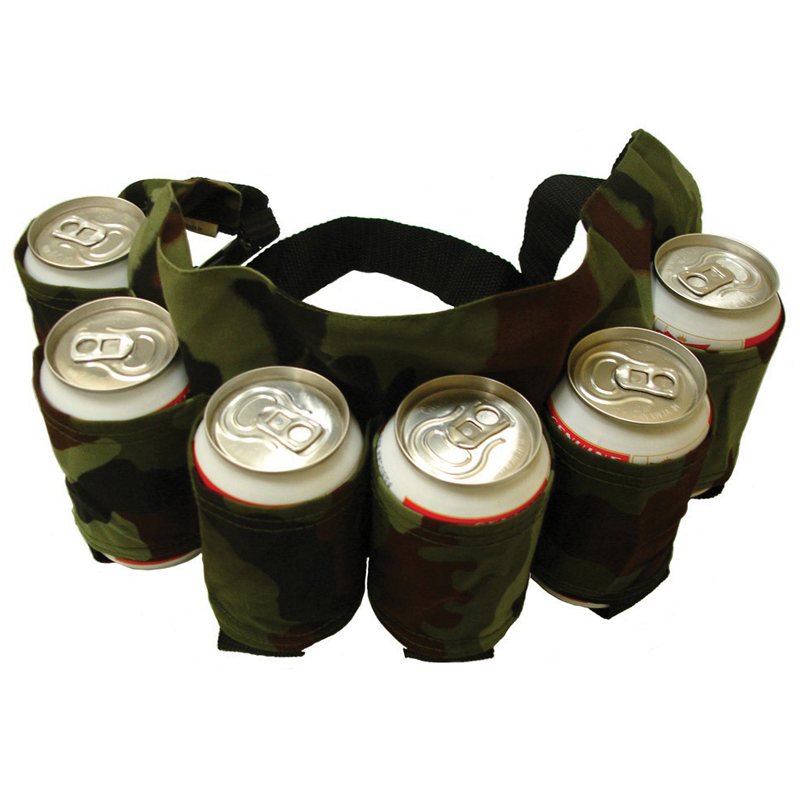 Beer Belt Camo Beer Holster 6 Can