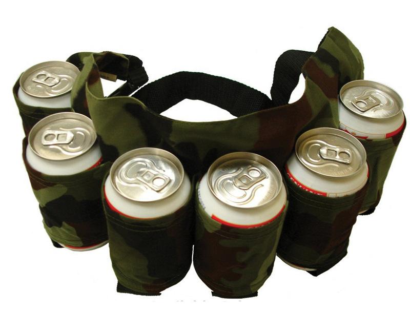 Beer Belt Camo Beer Holster 6 Can