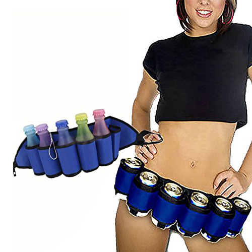 Outdoor Six Pack Beer Holder Waist Belt