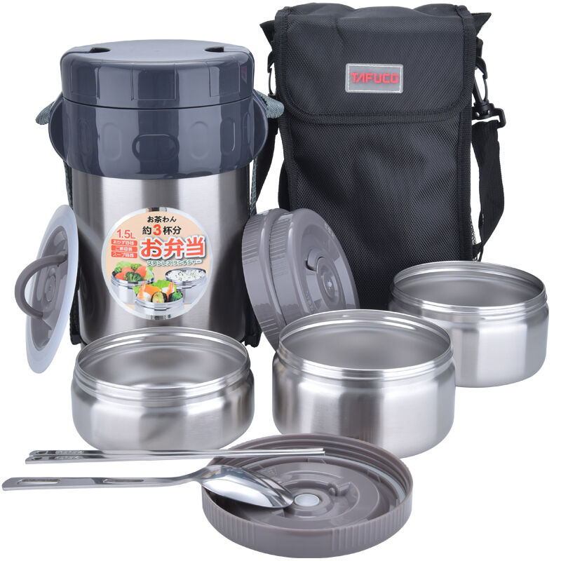 Cool Stainless Steel Compartment Bento Insulated Lunch Box