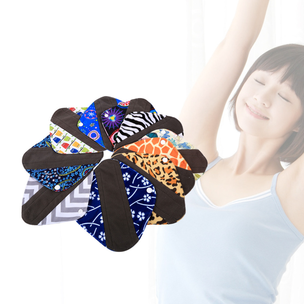 Reusable Pads Washable Cloth Menstrual Sanitary Pads