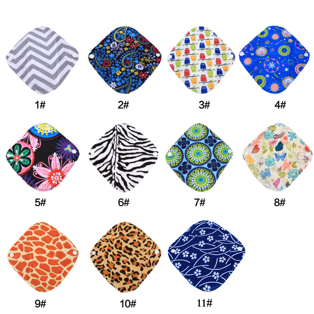 Reusable Pads Washable Cloth Menstrual Sanitary Pads