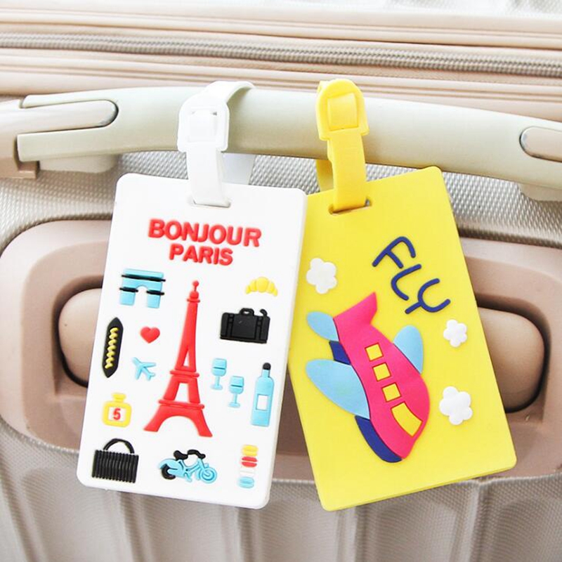 Luggage Tags Silicone Cute Cartoon Design