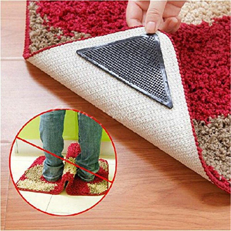 Non-Slip Anti-Skid Underlay Carpet Pads Gripper (Set of 4)