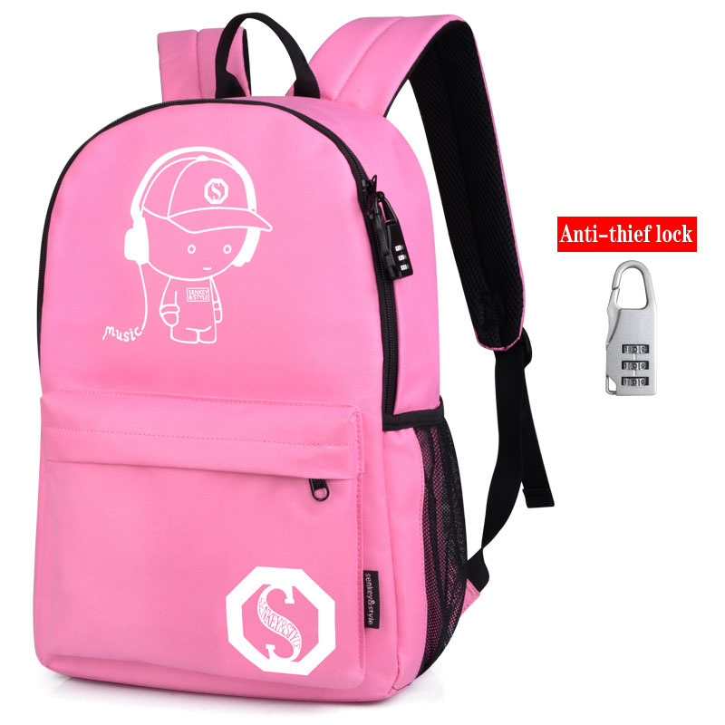 Glow-in-the-Dark and Anti Theft Backpack