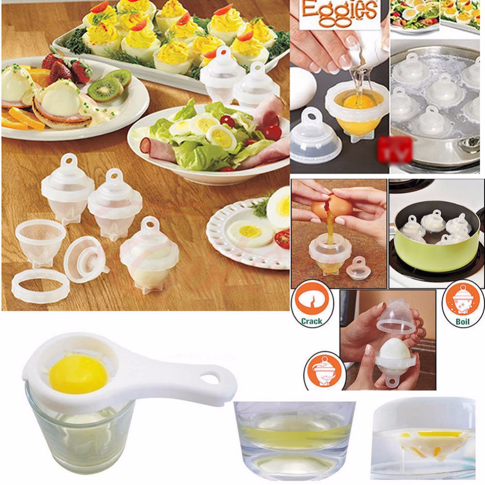 Hard-Boiled Steamed Poached Egg Maker (Set of 7)