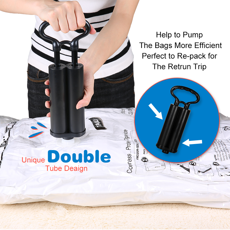 Vacuum Storage Bags (Set of 8 + Free Pump)