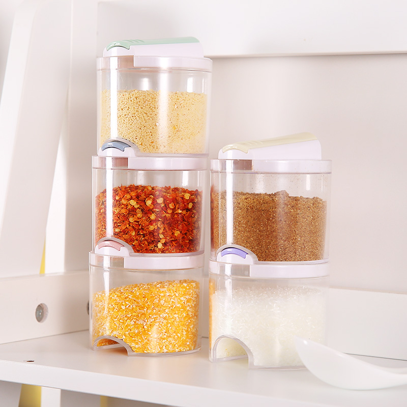 Transparent Spice Jars (Set of 5)