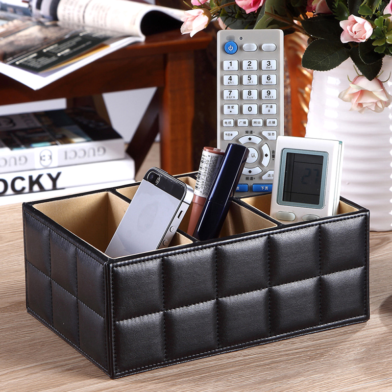 Leather Cube Storage Trunk