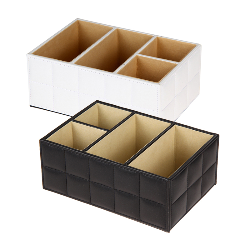 Leather Cube Storage Trunk