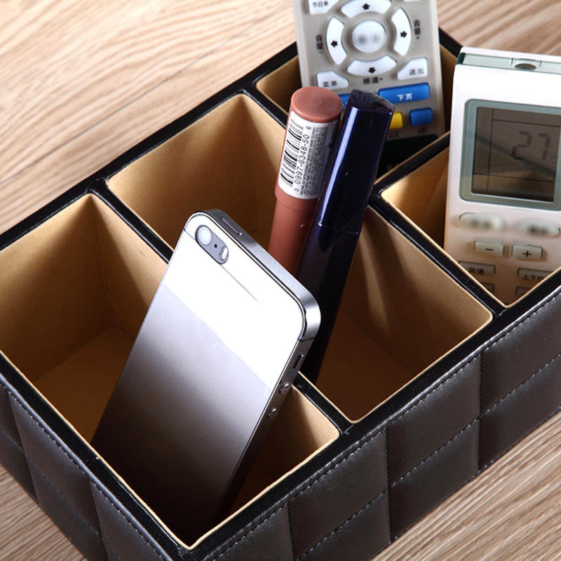 Leather Cube Storage Trunk