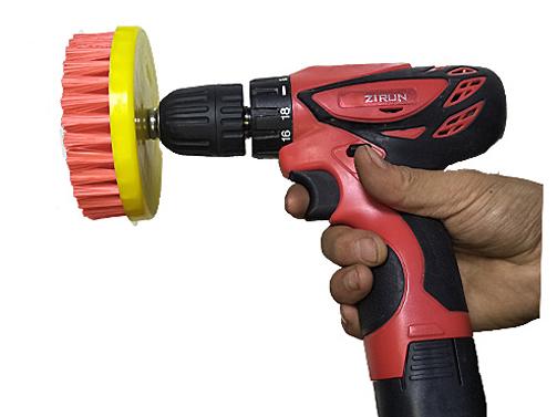 Drill-Powered Cleaning Brush