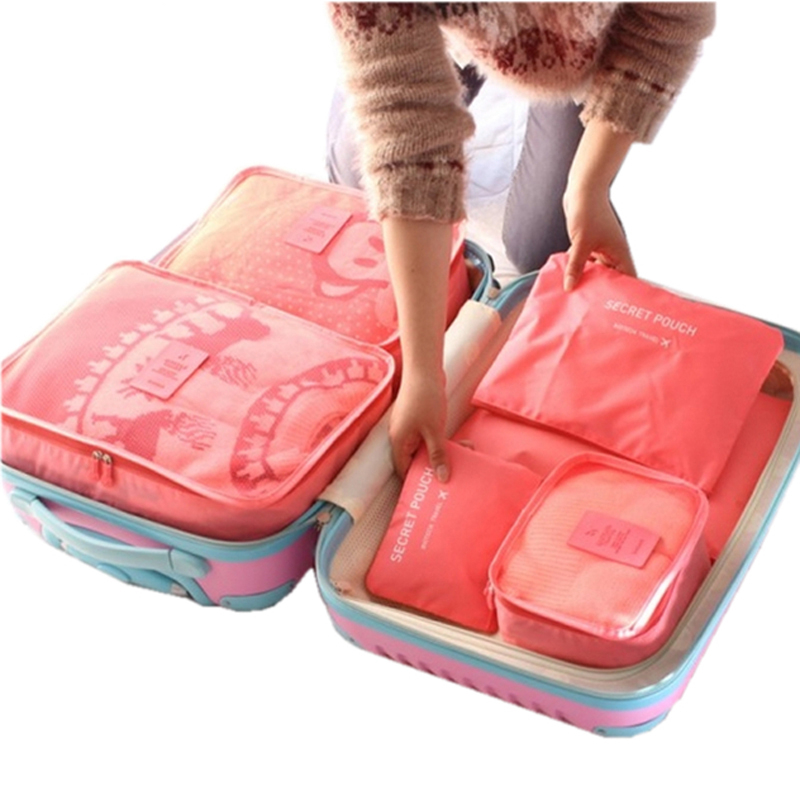 Packing Cube Travel Organizer Bags (Set of 6)