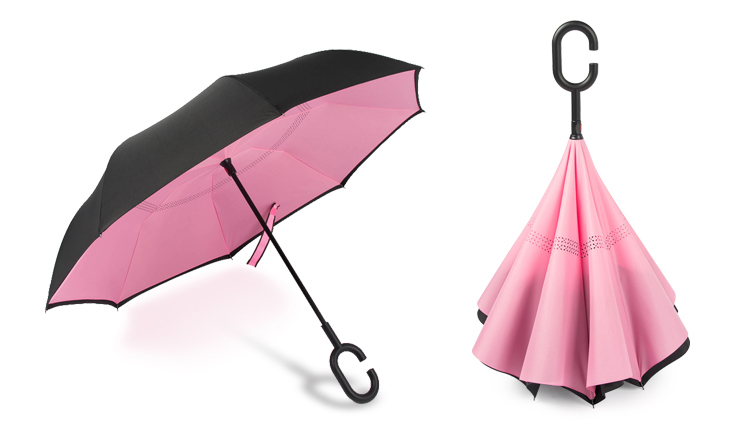 Reverse Folding Double Layer Windproof Umbrella