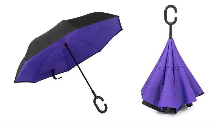 Reverse Folding Double Layer Windproof Umbrella