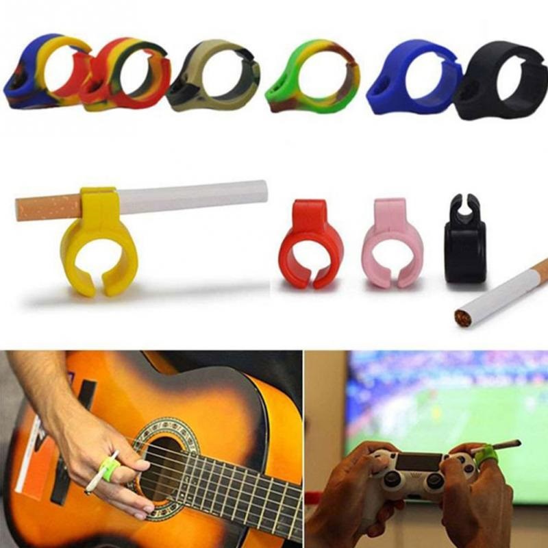 Silicone Finger Ring Cigarette Holder