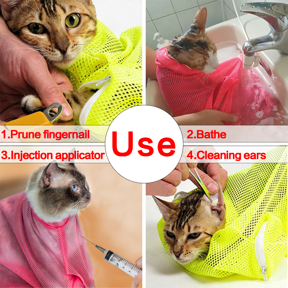 Cats Restraining Bag For Grooming And Bathing