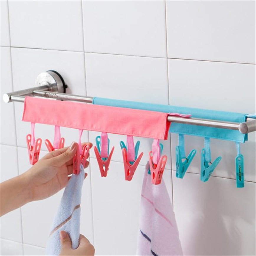 Portable Hanger Clothespin Rack