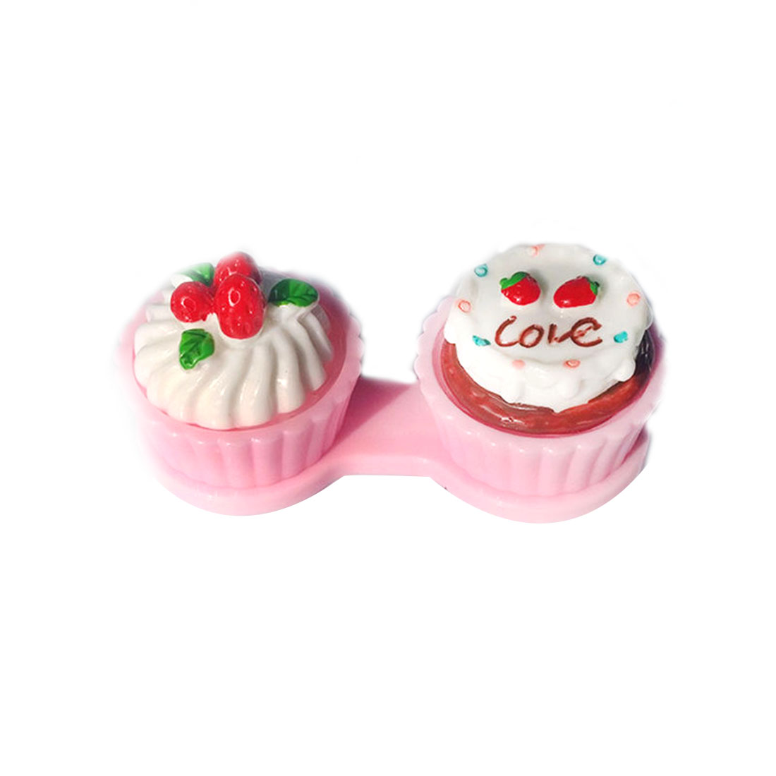 Novelty Cake Shaped Contact Lenses Case