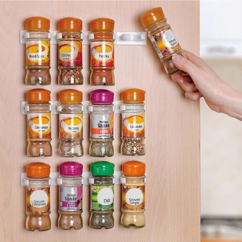 Plastic Spice Rack Storage (Set of 4)