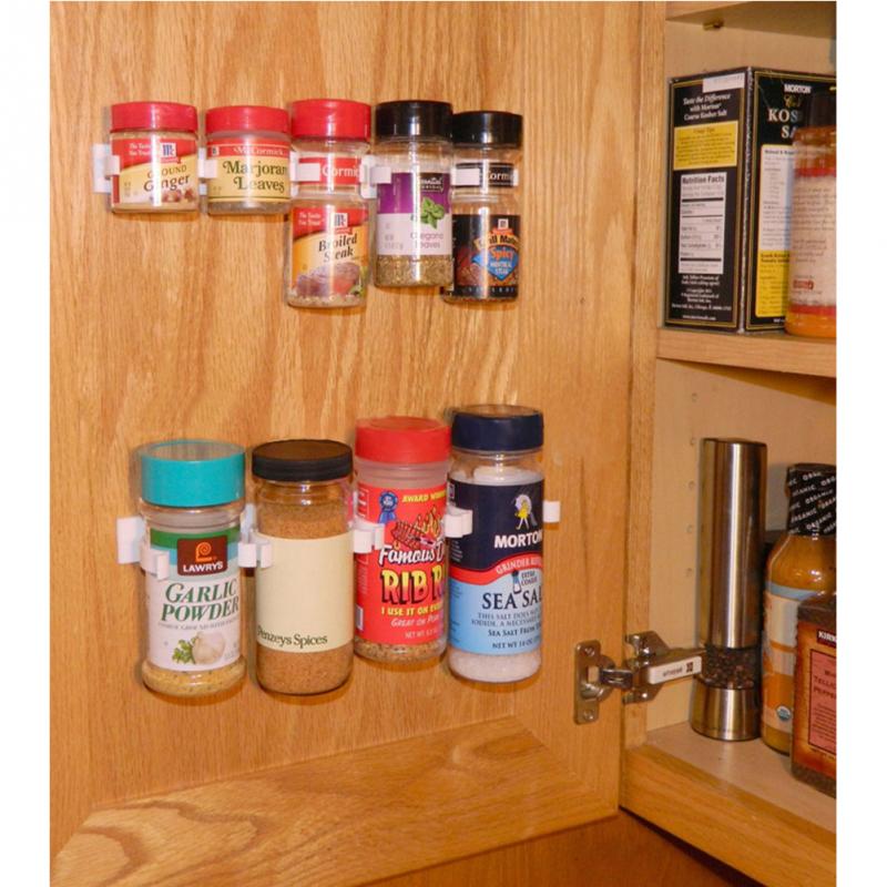 Plastic Spice Rack Storage (Set of 4)