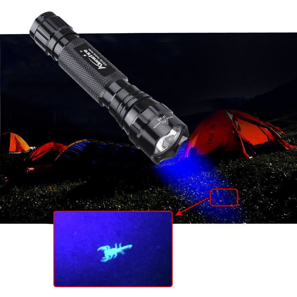 Portable LED Ultraviolet Flashlight