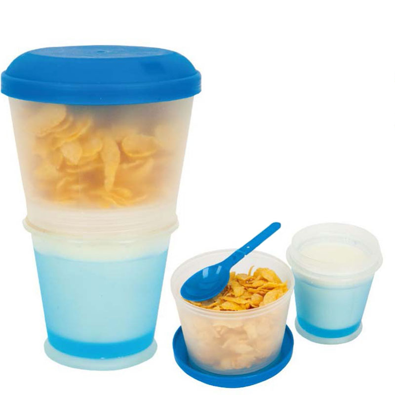 Breakfast Travel Cup With Foldable Spoon