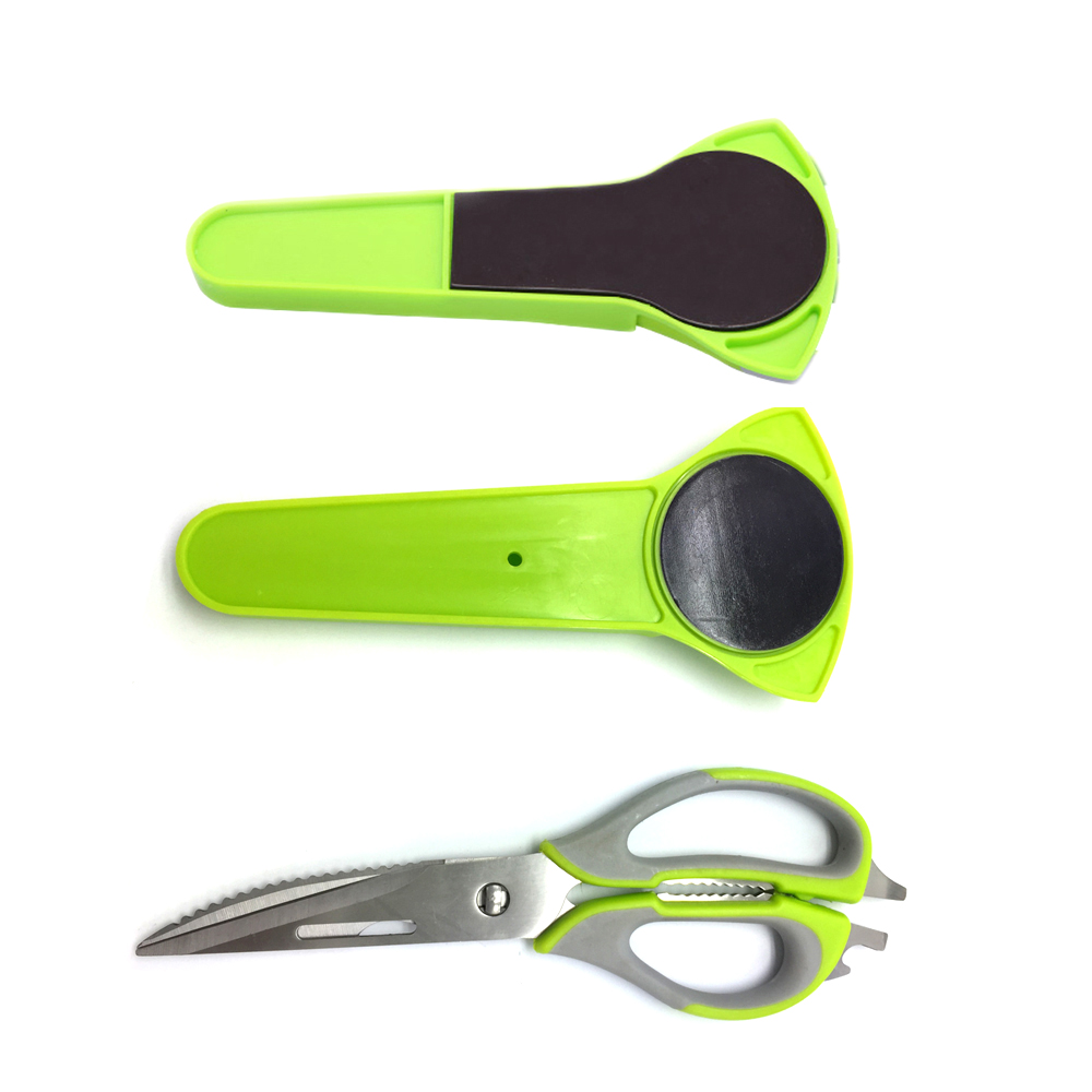 Stainless Steel Kitchen Scissors With Magnetic Cover