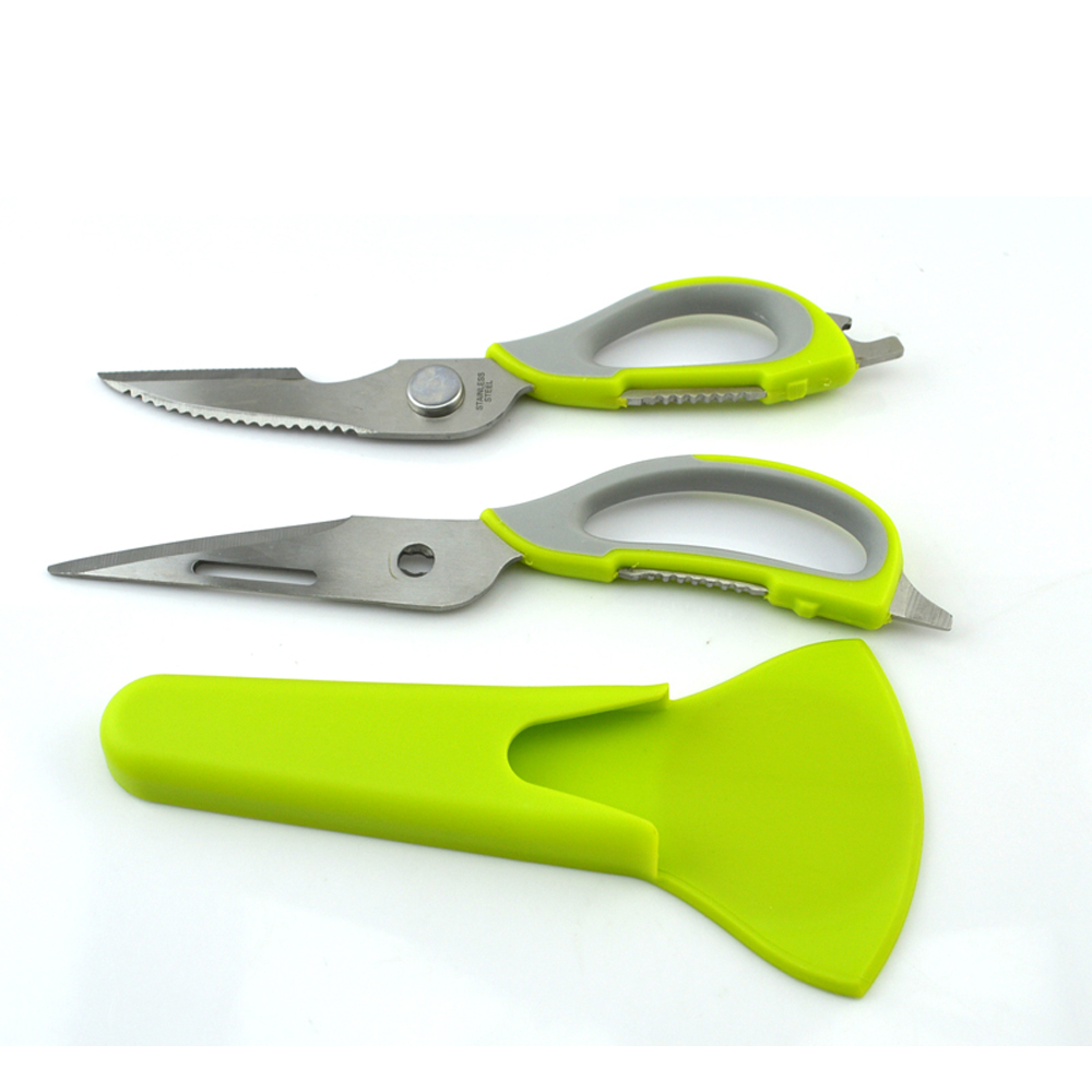 Stainless Steel Kitchen Scissors With Magnetic Cover