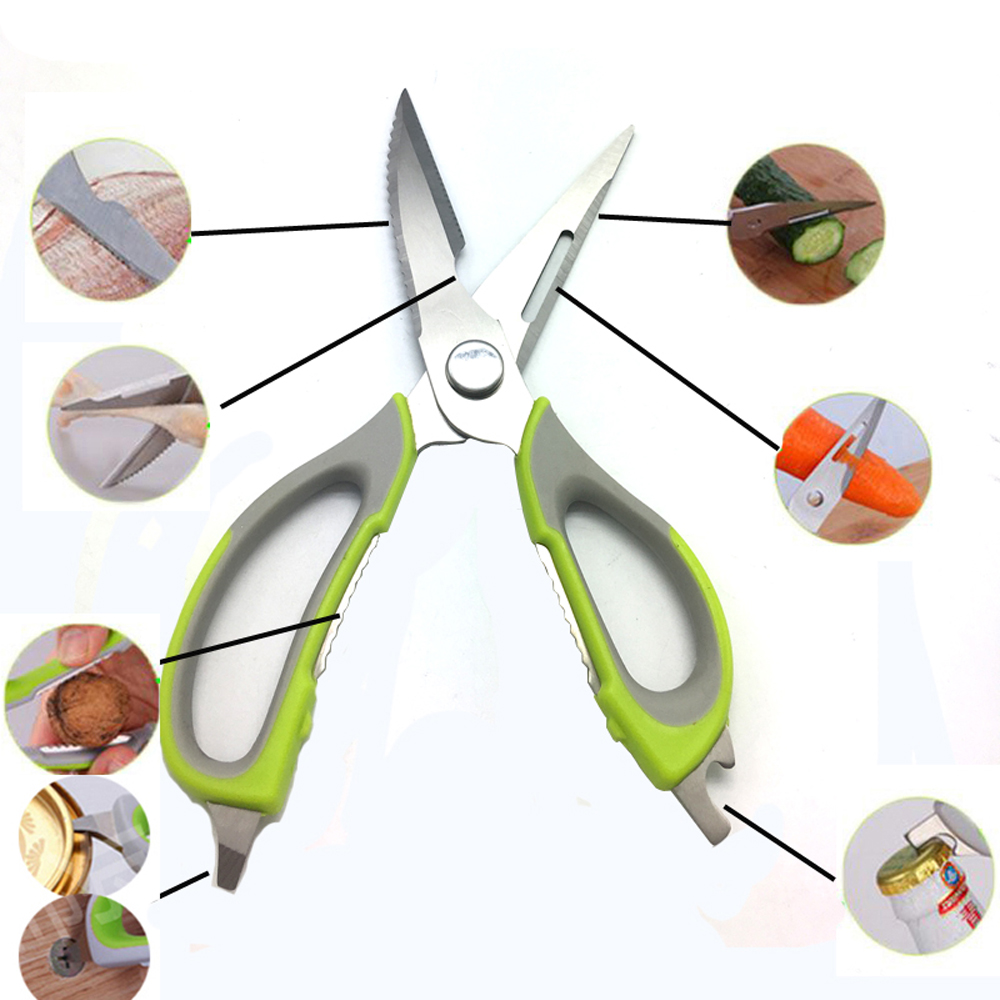 Stainless Steel Kitchen Scissors With Magnetic Cover