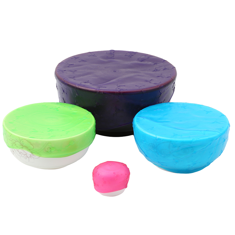 Universal Silicone Stretch Suction Lids (Set of 4pcs)