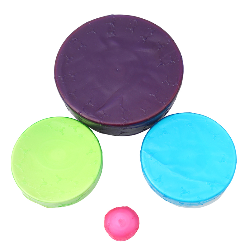 Universal Silicone Stretch Suction Lids (Set of 4pcs)