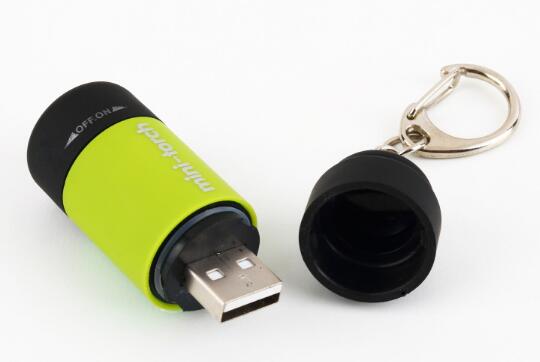 Mini Keychain USB Rechargeable Pocket Torch