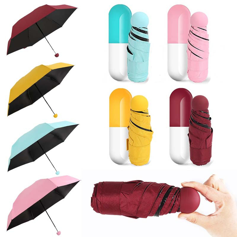 Mini Compact Pocket Umbrella Capsule