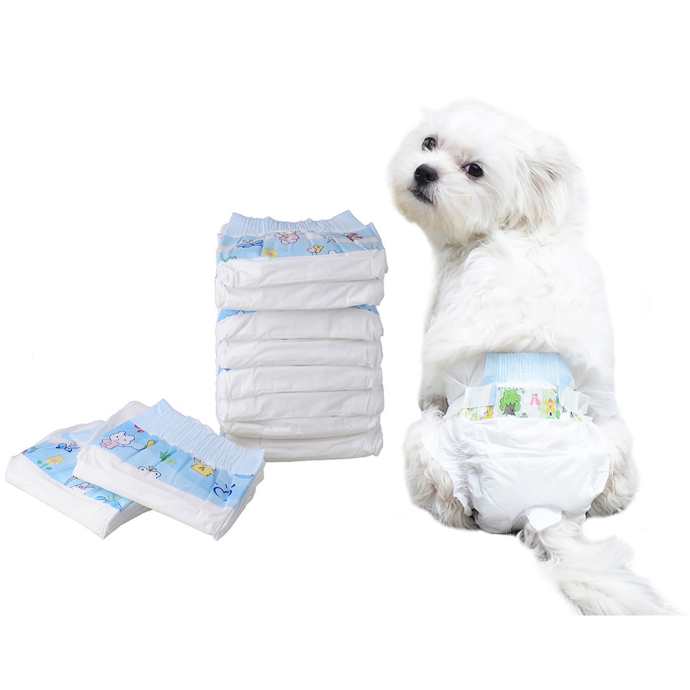 Super-Absorbent Pet Diapers (Set of 10pcs)