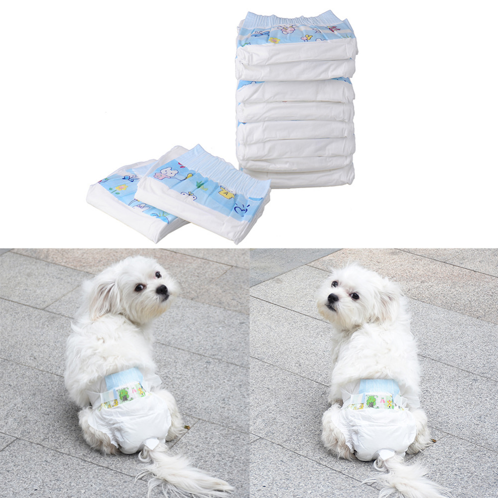 Super-Absorbent Pet Diapers (Set of 10pcs)