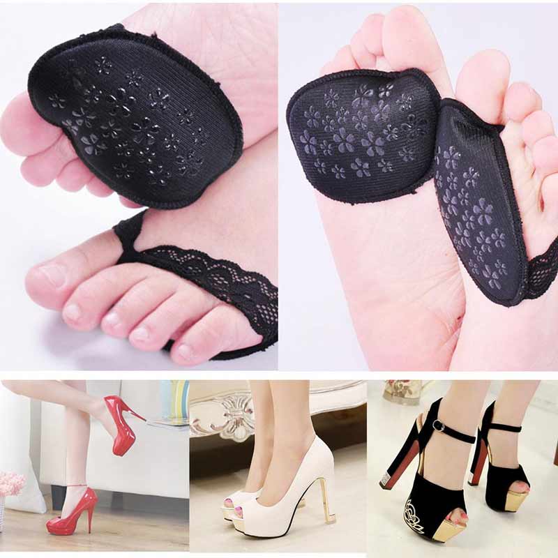 1 Pair Ladies Soft Forefoot Invisible Non-Slip Pad
