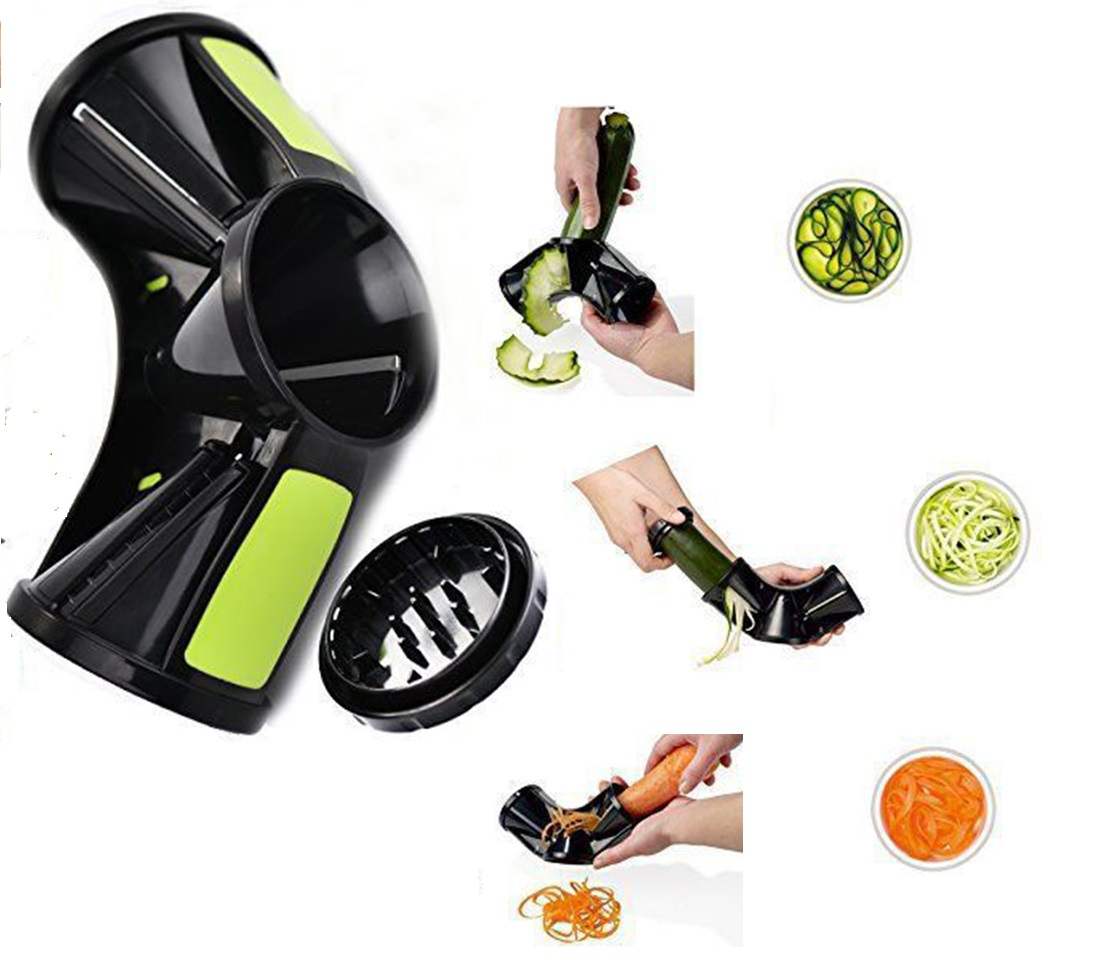 Multi Functional 3-in-1 Vegetable Spiralizer Cutter
