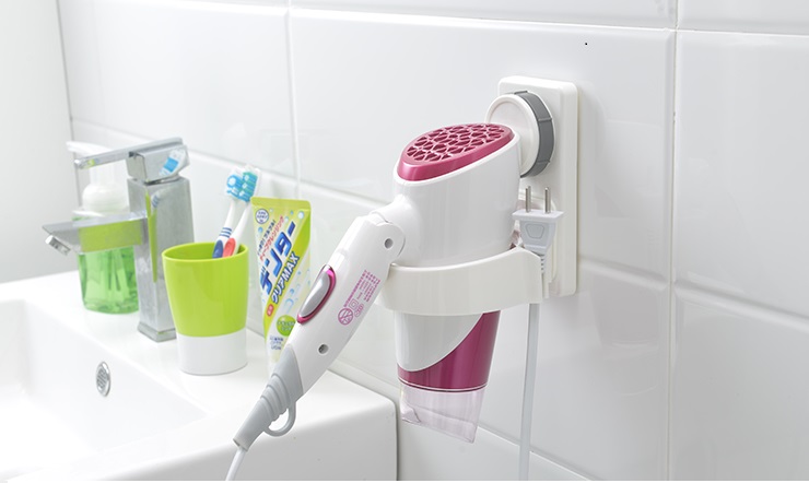 Suction Cup Wall Mounted Hair Dryer Holder