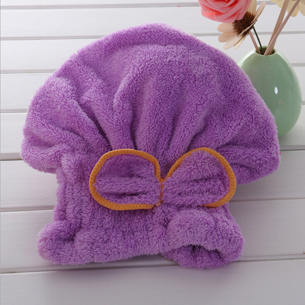 Quick Hair Drying Microfiber Hair Towel Cap